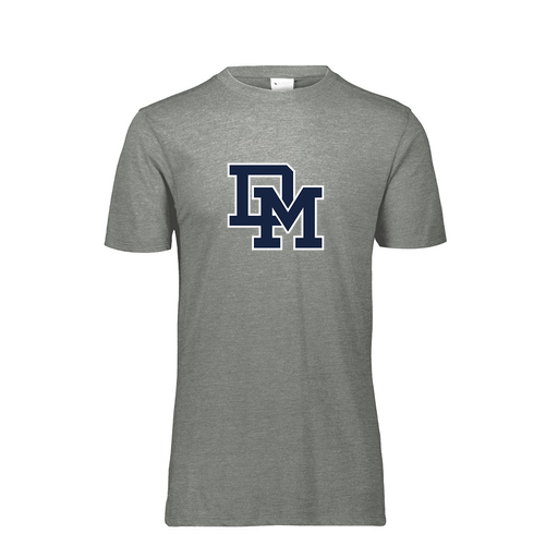 [FTSCUBGY-AS-LOGO2] Decker Men's Tri-Blend T-Shirt - Short Sleeve (Adult S, Gray, Logo 2)