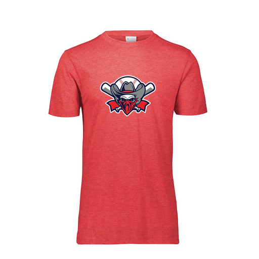 [FTSCUBRD-YS-LOGO1] Decker Youth Tri-Blend T-Shirt - Short Sleeve (Youth S, Red, Logo 1)