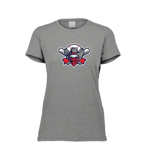 [FTSCUBGY-FAXS-LOGO1] Decker Women's Tri-Blend T-Shirt - Short Sleeve (Female Adult XS, Gray, Logo 1)