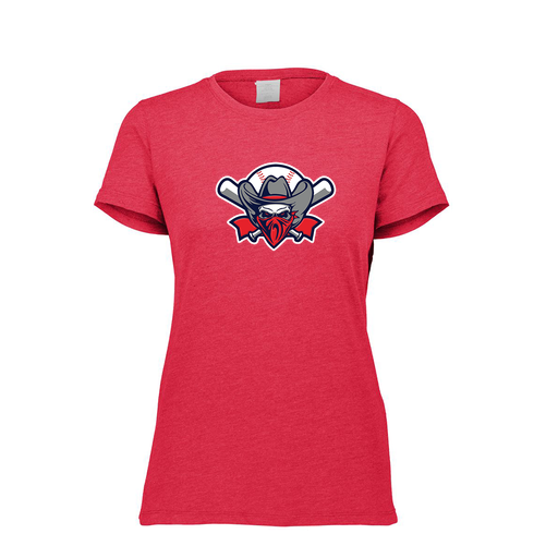 [FTSCUBRD-FAXS-LOGO1] Decker Women's Tri-Blend T-Shirt - Short Sleeve (Female Adult XS, Red, Logo 1)