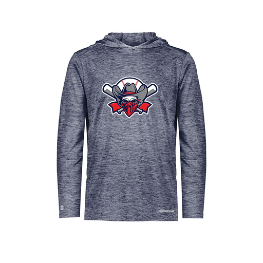 [FOLHCGNV-AS-LOGO1] Decker Men's Charge Hoodie (Adult S, Navy, Logo 1)