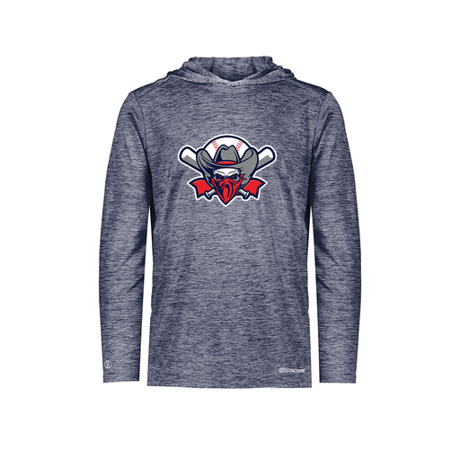 [FOLHCGNV-YS-LOGO1] Decker Youth Charge Hoodie (Youth S, Navy, Logo 1)