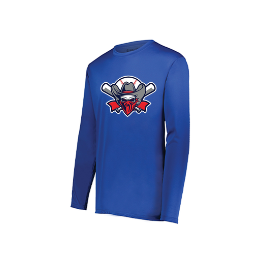 [222822.060.XS-LOGO1] Men's LS Smooth Sport Shirt (Adult XS, Royal, Logo 1)