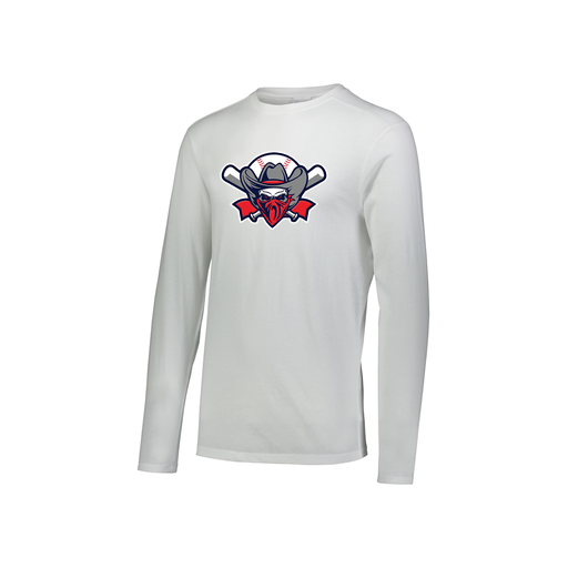 [FTLCUBWH-YS-LOGO1] Decker Youth Tri-Blend T-Shirt - Long Sleeve (Youth S, White, Logo 1)