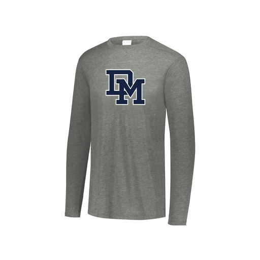 [3076.013.S-LOGO2] Youth LS Ultra-blend T-Shirt (Youth S, Gray, Logo 2)