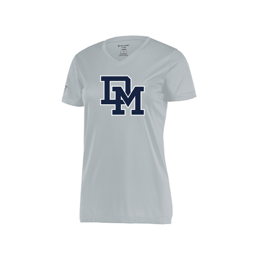 [222820.099.S-LOGO2] Ladies Movement Dri Fit Shirt (Female Adult S, Silver, Logo 2)